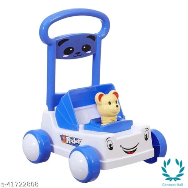 Divi Divine First Step Baby Sit-to-Stand Activity Walker, Baby Push Walker (Blue 6-18 Months) - 6-18 Months, Blue, Plastic, Pull Along Toys, Pack Of :1